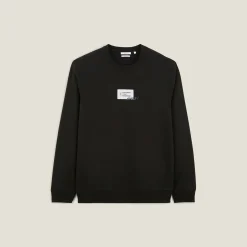 Shop Sweater met ronde hals en print vooraan Sweater