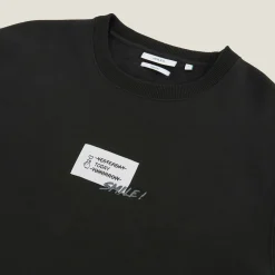 Shop Sweater met ronde hals en print vooraan Sweater