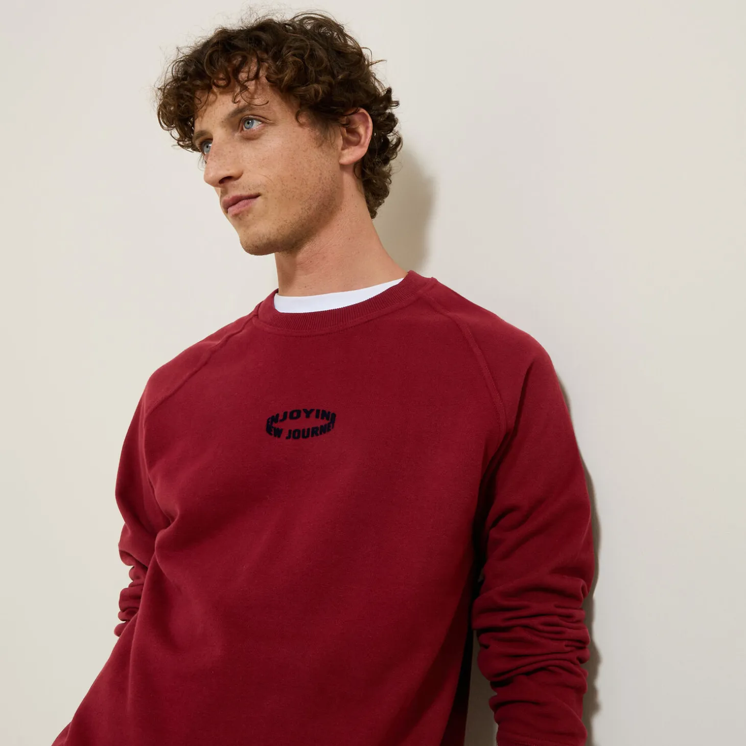 Clearance Sweater met ronde hals en print Sweater