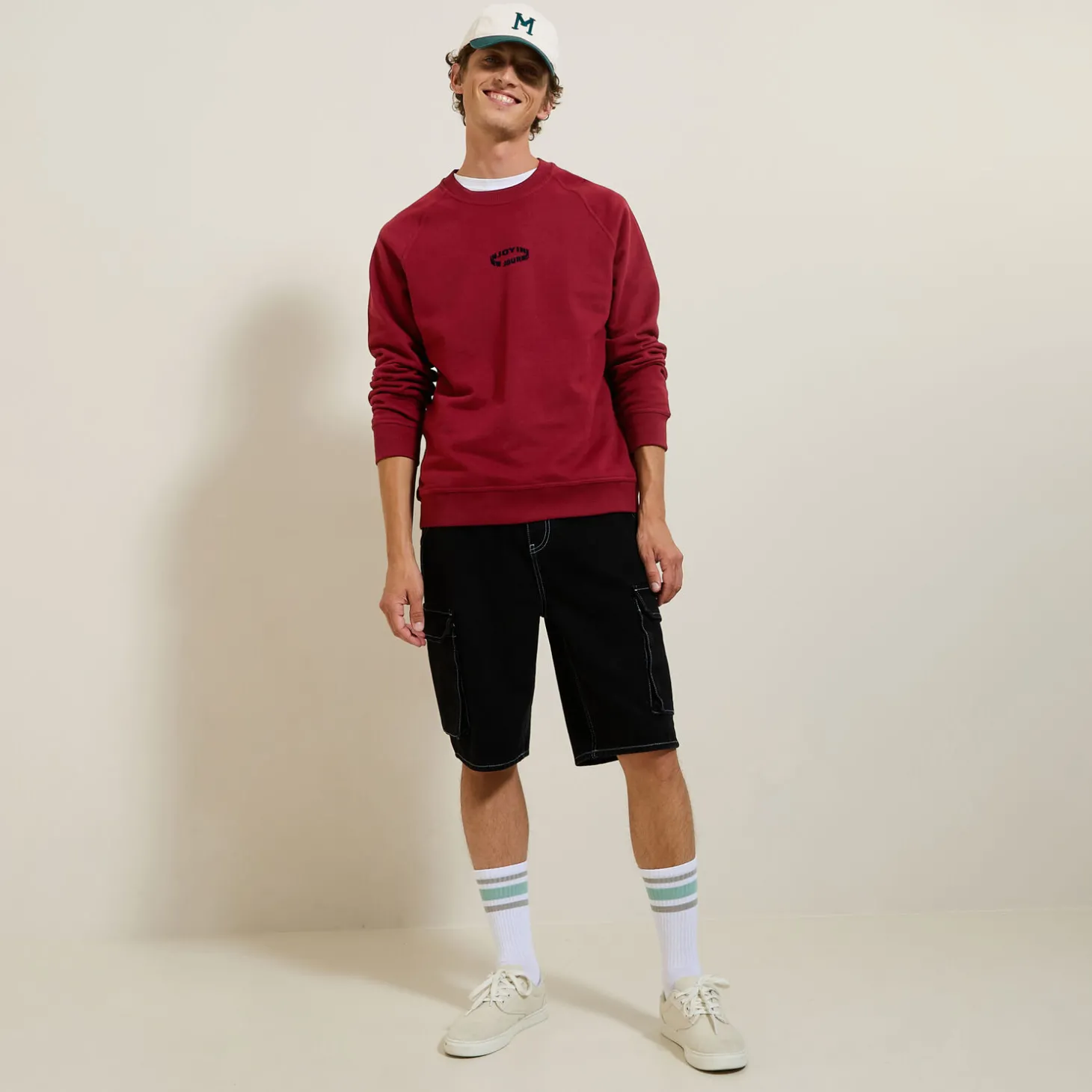 Clearance Sweater met ronde hals en print Sweater