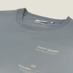 Store Sweater met ronde hals en print vooraan Sweater