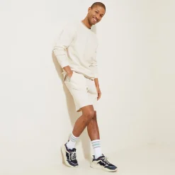 Discount Sweater met ronde hals in wafelstof Sweater