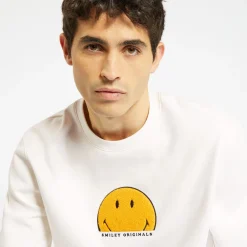 Outlet Sweater met ronde hals, licentie Smiley Sweater