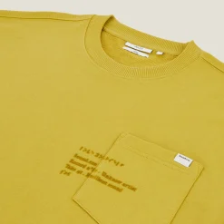 Outlet Sweater ronde hals, zak en afbeelding Sweater