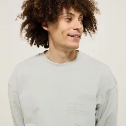 New Sweater ronde hals, zak en afbeelding Sweater