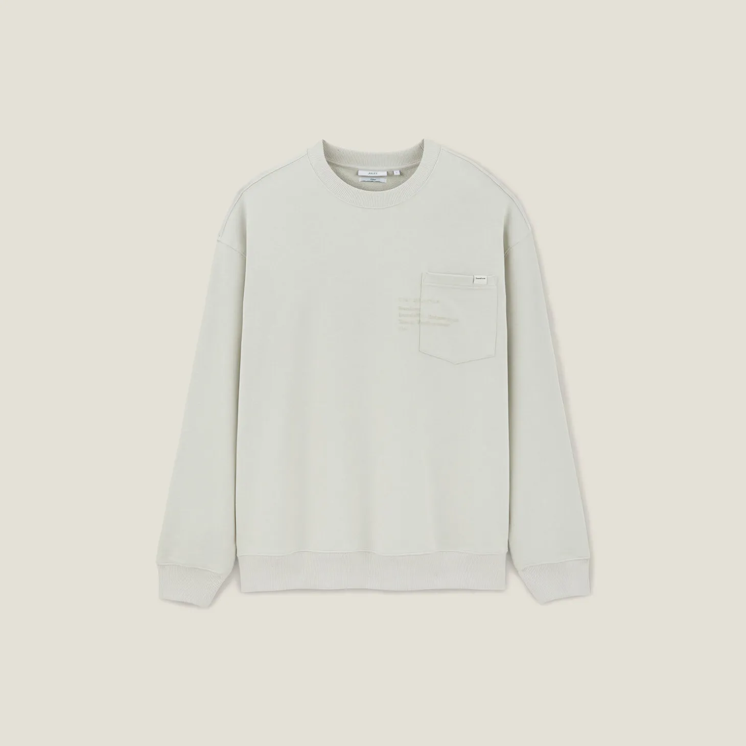 New Sweater ronde hals, zak en afbeelding Sweater