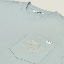 Best Sale Sweater ronde hals, zak en afbeelding Sweater