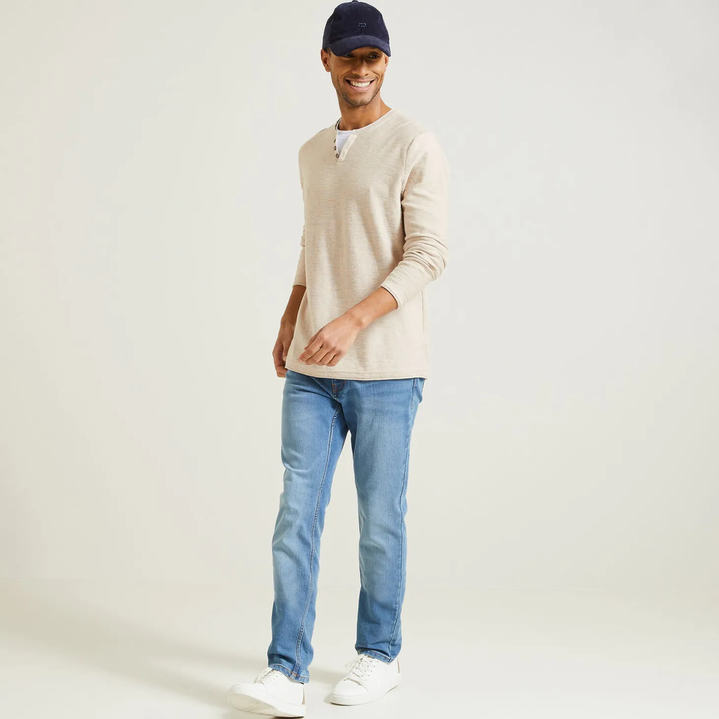 Clearance Trui met dubbele halslijn Trui