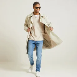 Clearance Trui met dubbele halslijn Trui