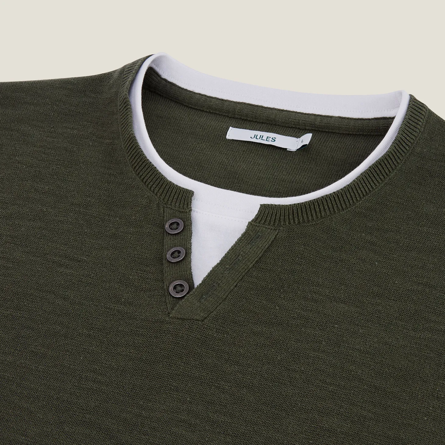 Outlet Trui met dubbele halslijn Trui