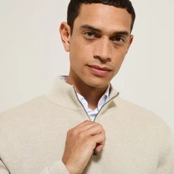 Hot Trui met opstaande kraag en halve rits Trui