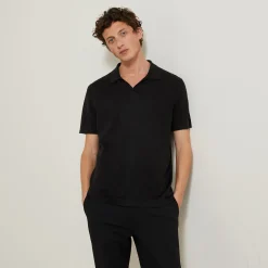 Shop Trui met resort polokraag en korte mouwen Polo|Trui