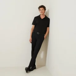 Shop Trui met resort polokraag en korte mouwen Polo|Trui