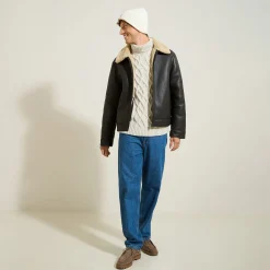 Cheap Trui met rolkraag en kabelmotief Trui