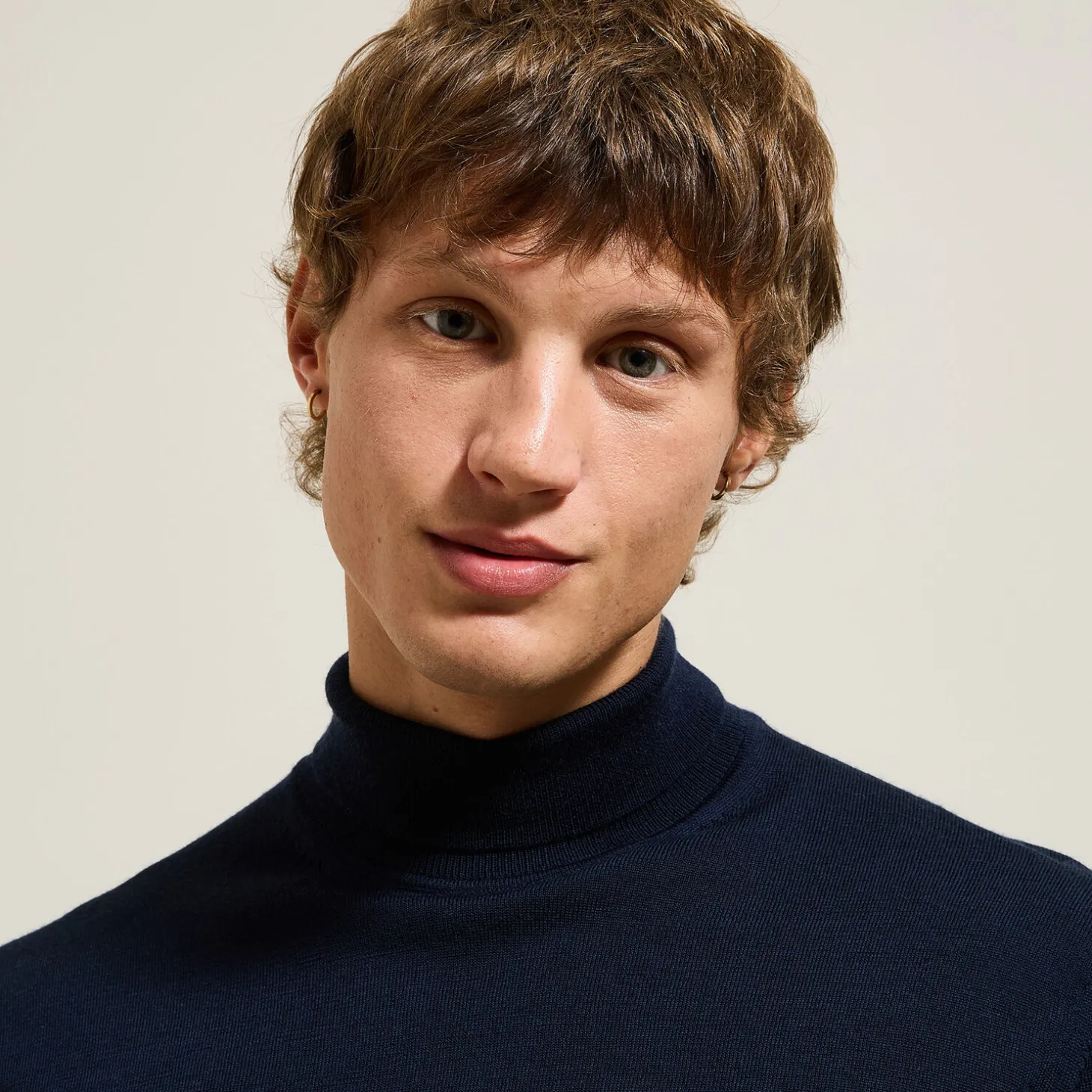 Outlet Trui met rolkraag in merinoswol Trui