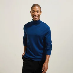 Online Trui met rolkraag in merinoswol Trui