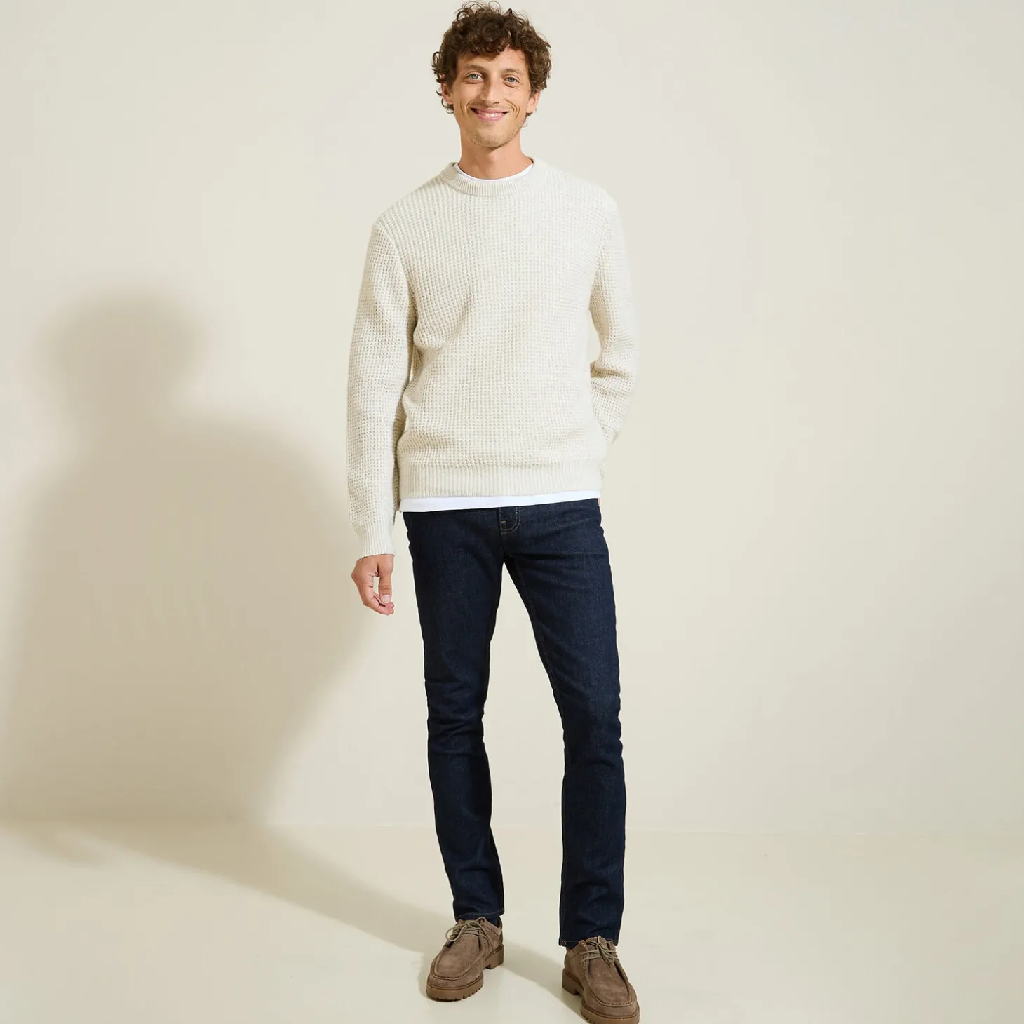 Online Trui met ronde hals en fantasiestekenpatroon Trui