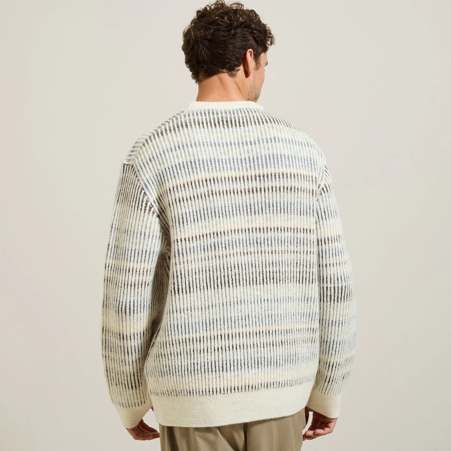 Cheap Trui met ronde hals en kleurverloopeffect Trui