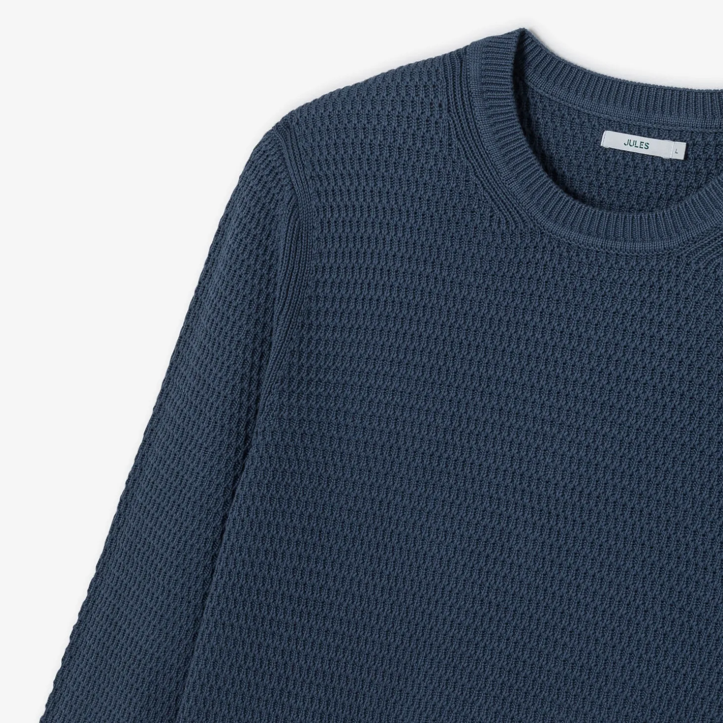 Clearance Trui met ronde hals en reliëfsteken Trui