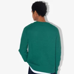 Best Sale Trui met ronde hals en reliëfsteken Trui