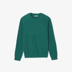 Best Sale Trui met ronde hals en reliëfsteken Trui