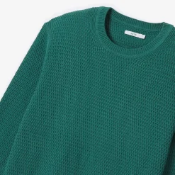 Best Sale Trui met ronde hals en reliëfsteken Trui