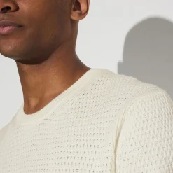 Best Trui met ronde hals en reliëfsteken Trui