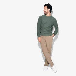 Fashion Trui met ronde hals en stekenpatroon Trui