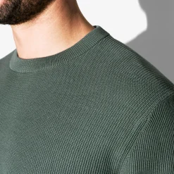 Fashion Trui met ronde hals en stekenpatroon Trui