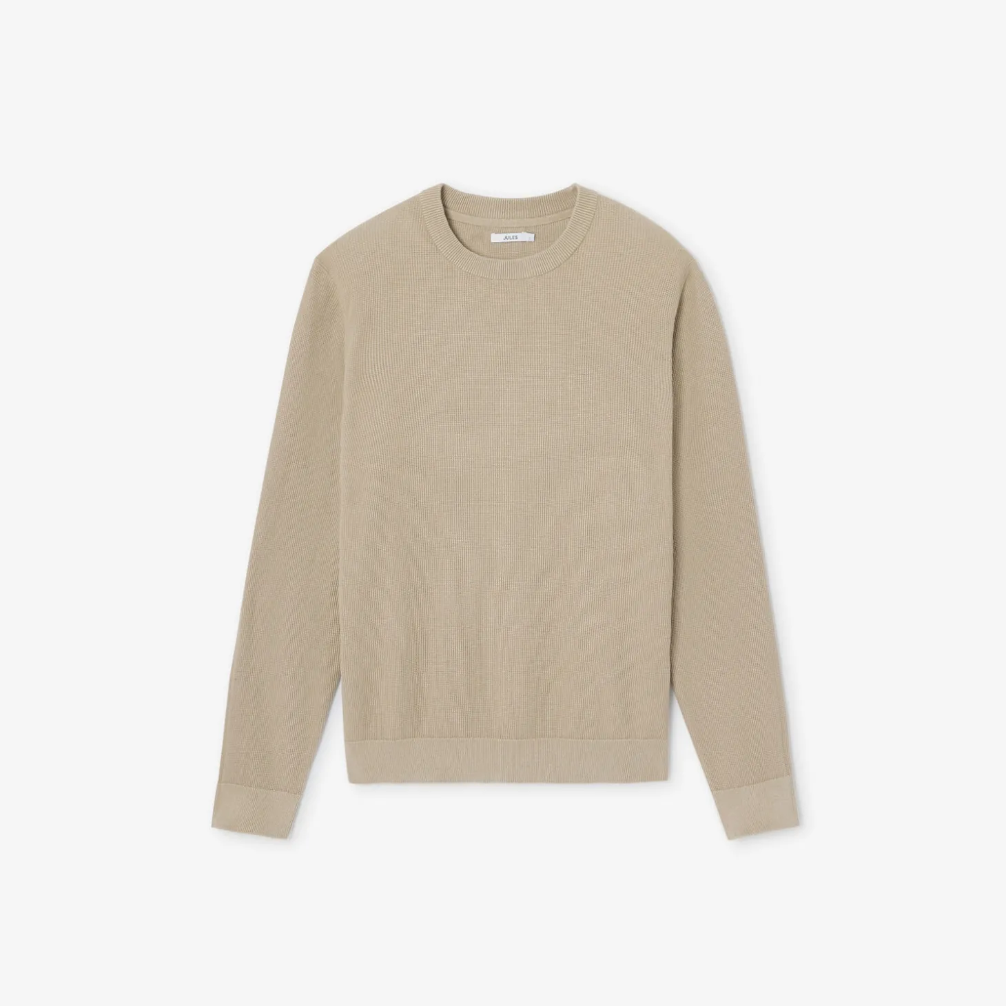 New Trui met ronde hals en stekenpatroon Trui