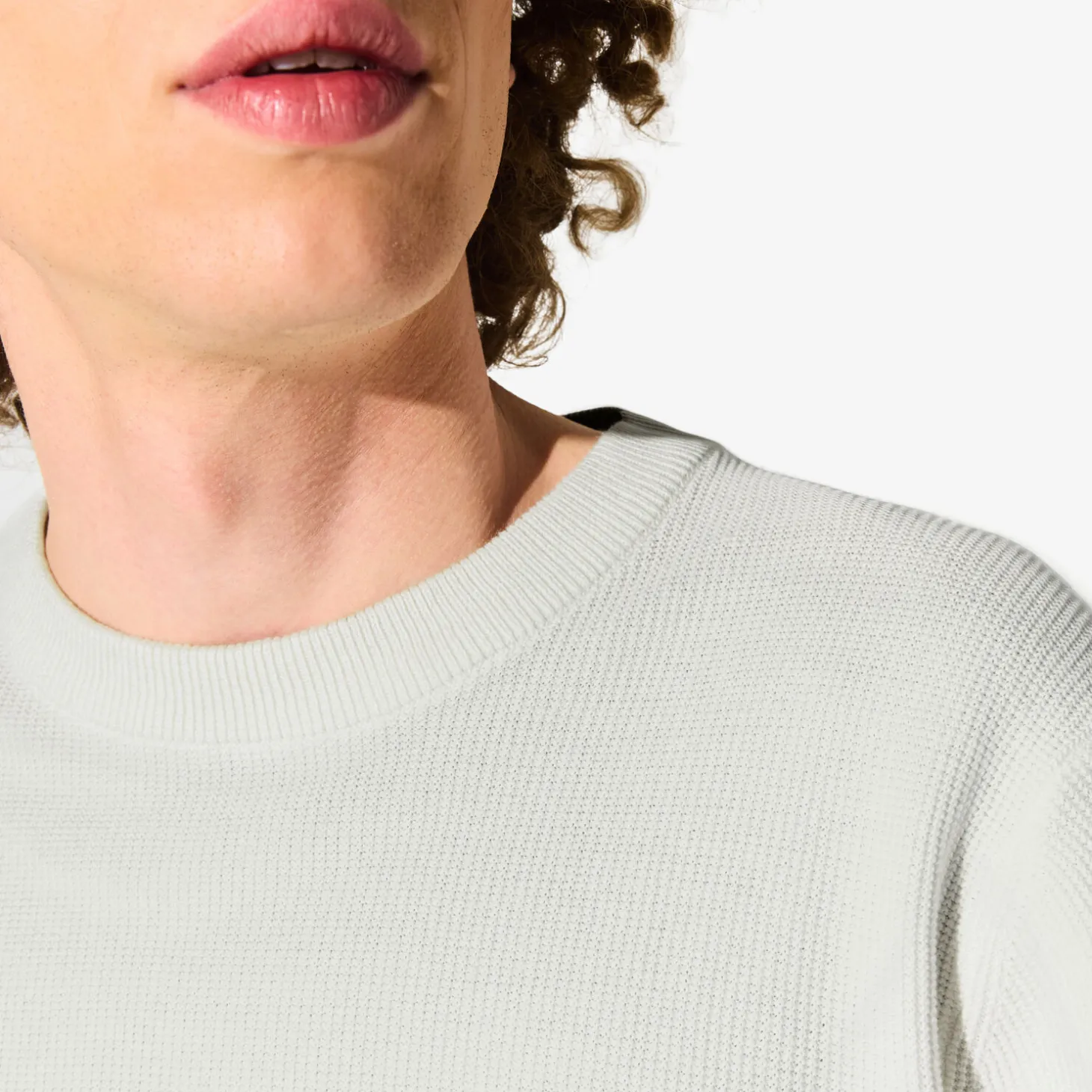 Fashion Trui met ronde hals en stekenpatroon Trui