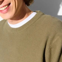 Shop Trui met ronde hals en stekenpatroon Trui