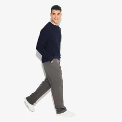 Outlet Trui met ronde hals en stekenpatroon Trui