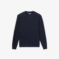 Outlet Trui met ronde hals en stekenpatroon Trui