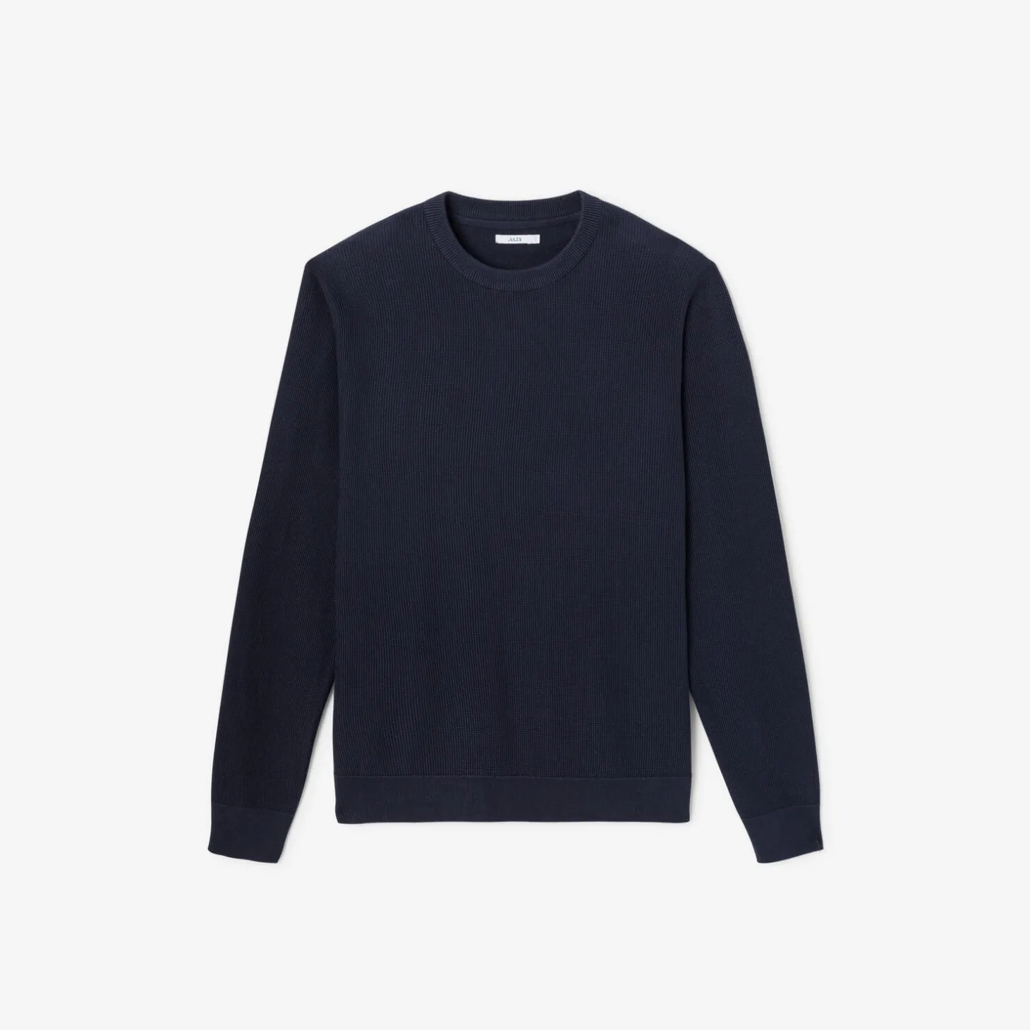 Outlet Trui met ronde hals en stekenpatroon Trui