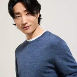 Shop Trui met ronde hals in merinoswol Trui