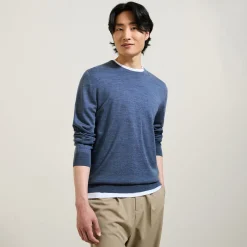 Shop Trui met ronde hals in merinoswol Trui