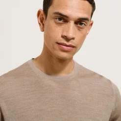 New Trui met ronde hals in merinoswol Trui