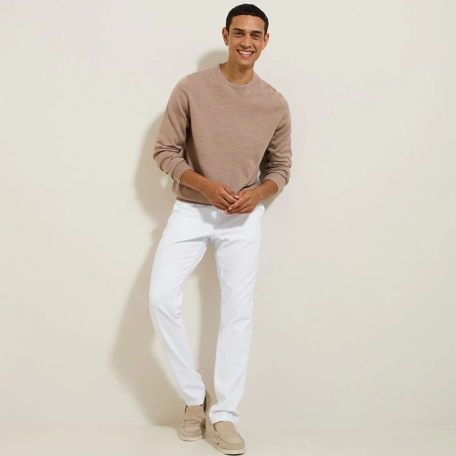 New Trui met ronde hals in merinoswol Trui