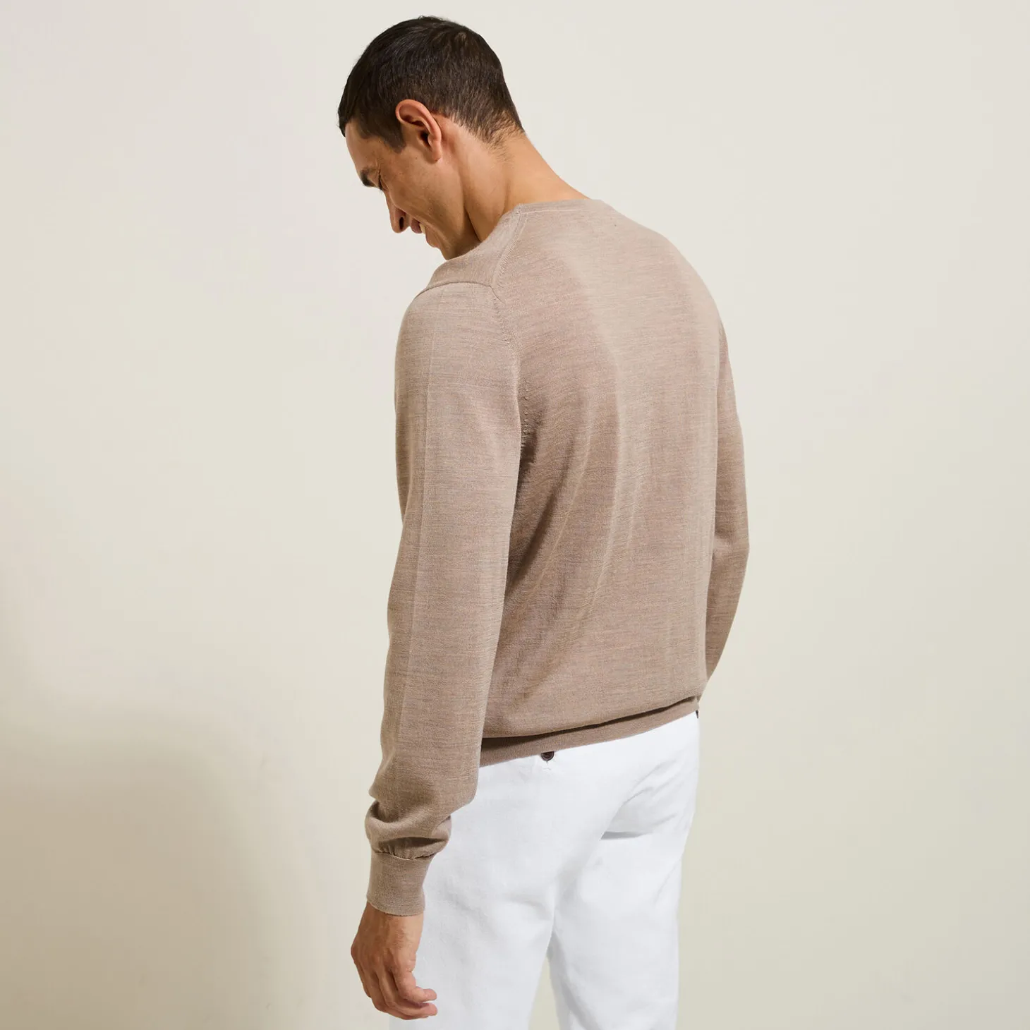 New Trui met ronde hals in merinoswol Trui