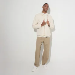 Outlet Trui met ronde hals in ribstof Trui