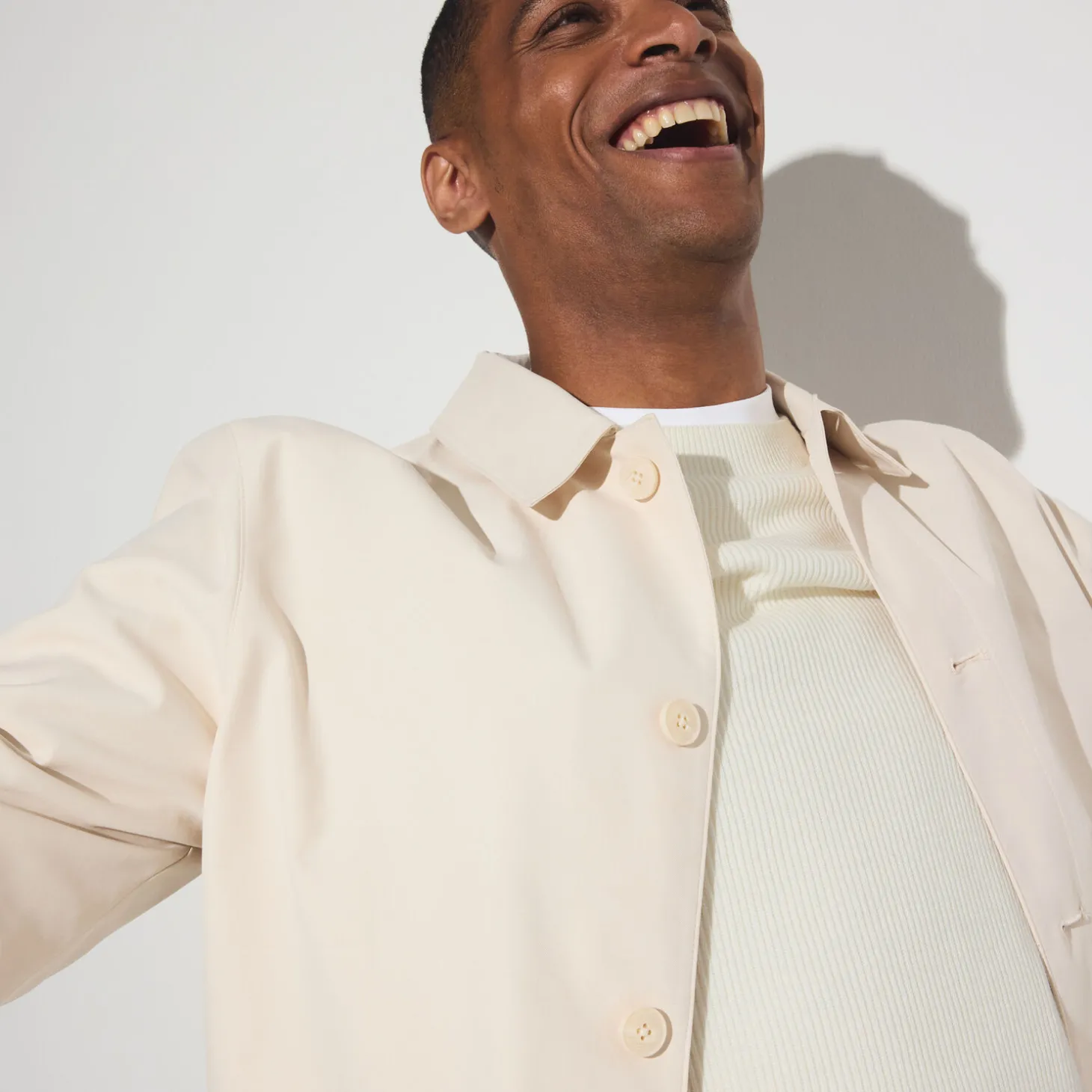 Outlet Trui met ronde hals in ribstof Trui