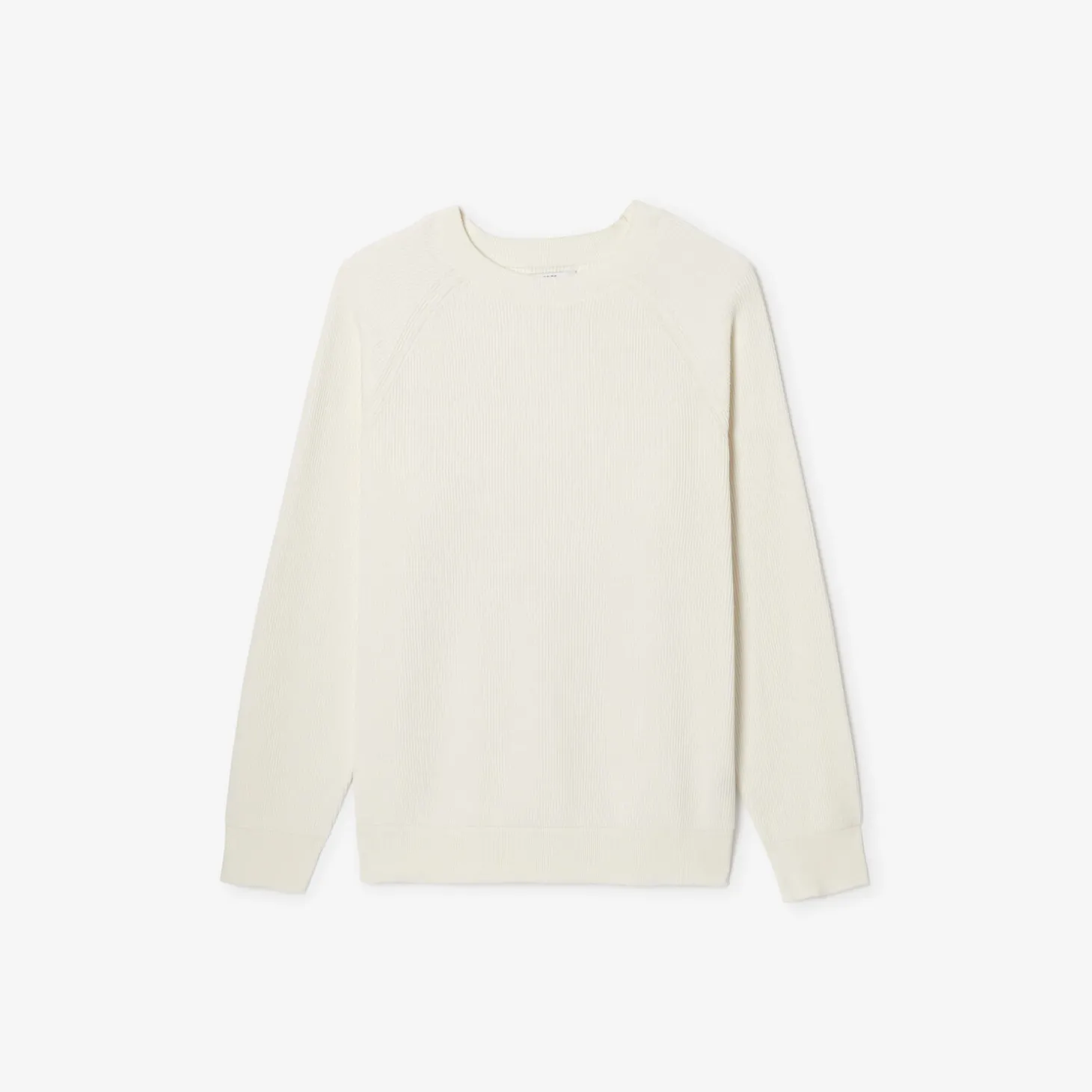 Outlet Trui met ronde hals in ribstof Trui