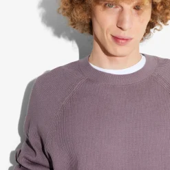 Online Trui met ronde hals in ribstof Trui