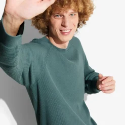 Store Trui met ronde hals in ribstof Trui