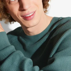 Store Trui met ronde hals in ribstof Trui