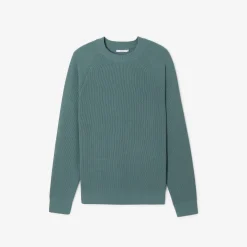 Store Trui met ronde hals in ribstof Trui