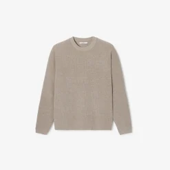 New Trui met ronde hals in stekenpatroon Trui