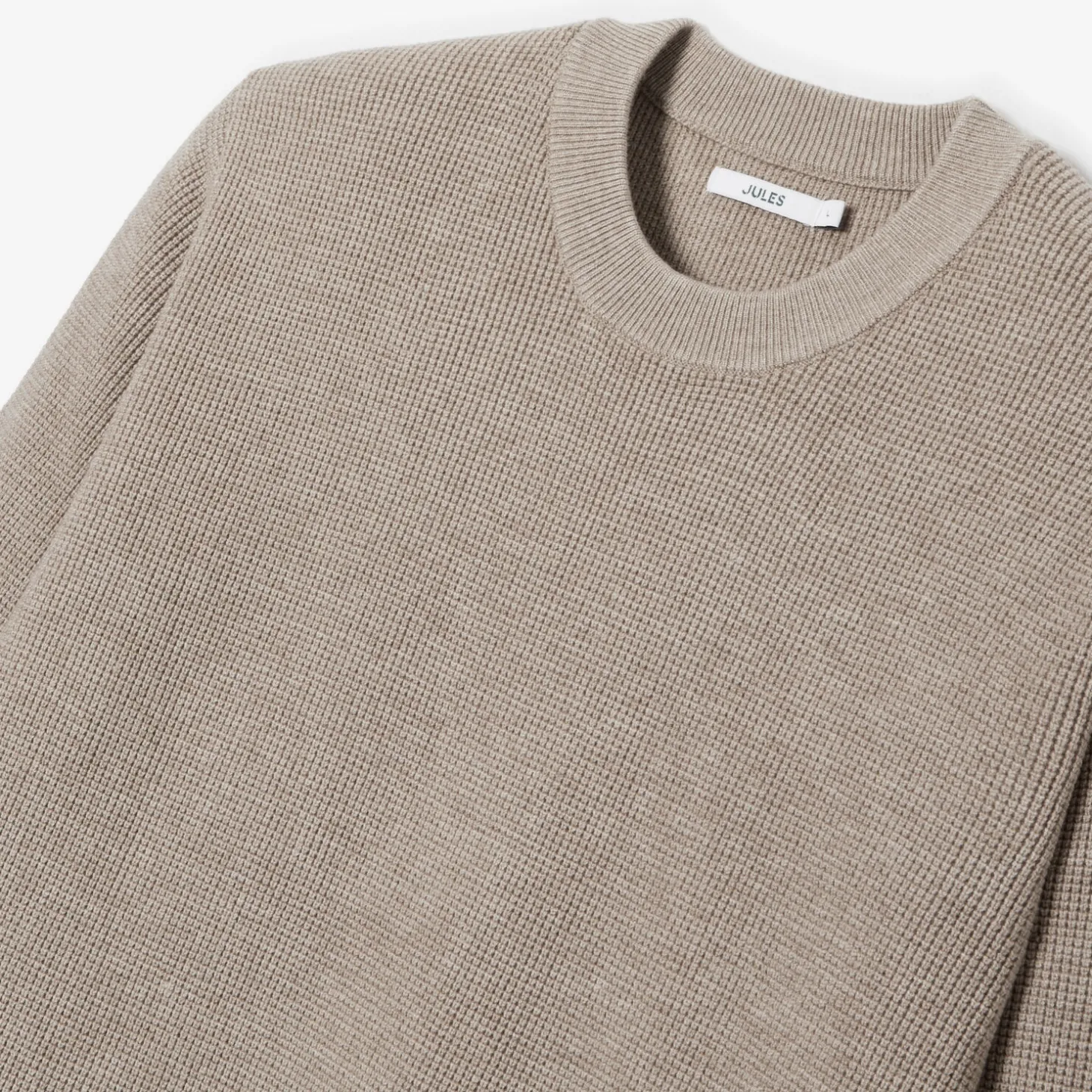 New Trui met ronde hals in stekenpatroon Trui