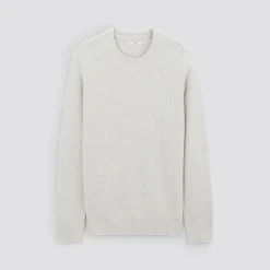 Discount Trui met ronde hals, textuurstof Trui